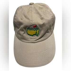 ⛳️ Masters Tan Cap with Green and Red Logo